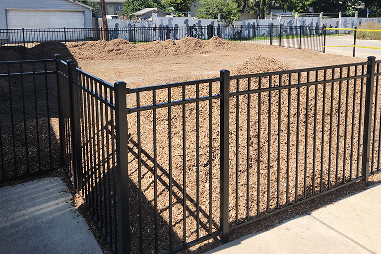 Hawthorne Community Center playground site prior to construction
